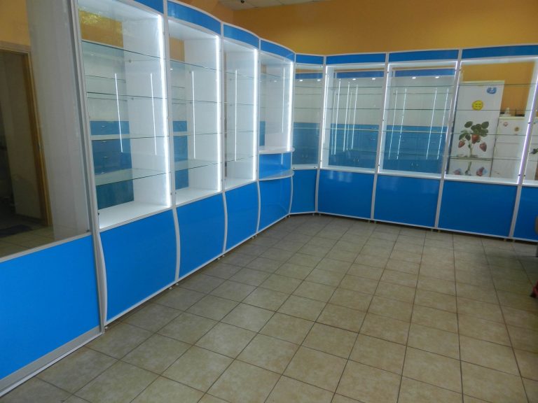 Аптека белая с голубым